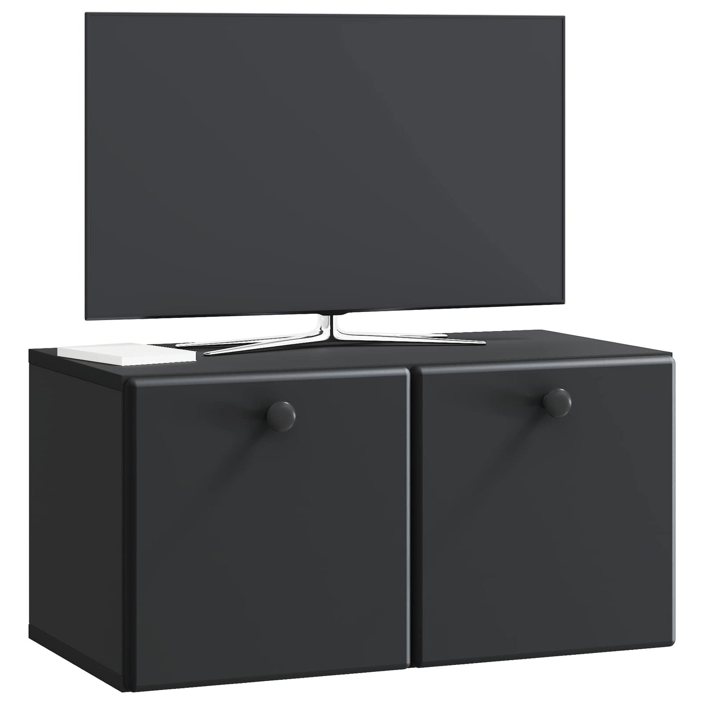 Væghængt TV-skab 59,5 x 31 x 30 cm Sort Konstrueret træ