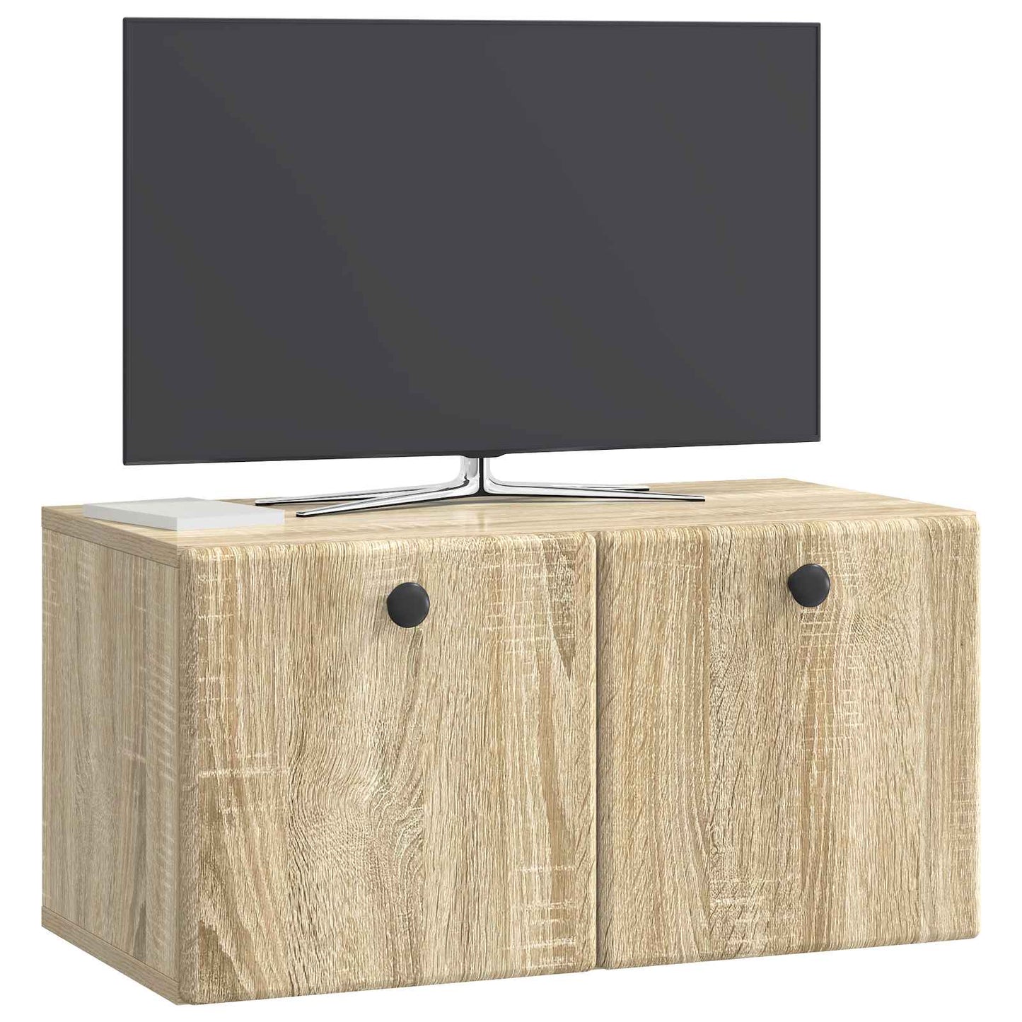 Væghængt TV-skab 59,5 x 31 x 30 cm Sonoma-eg Konstrueret træ