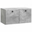 Væghængt TV-skab 59,5 x 31 x 30 cm Betongrå Konstrueret træ