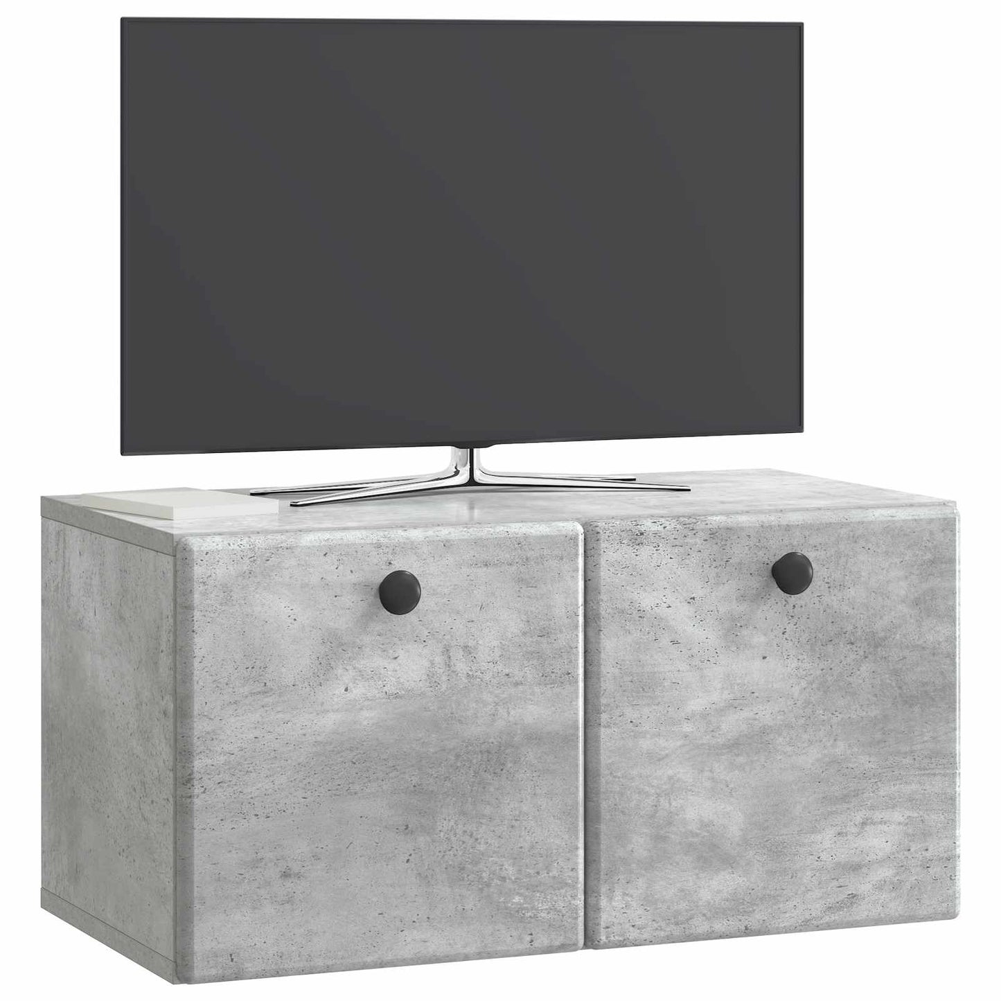 Væghængt TV-skab 59,5 x 31 x 30 cm Betongrå Konstrueret træ