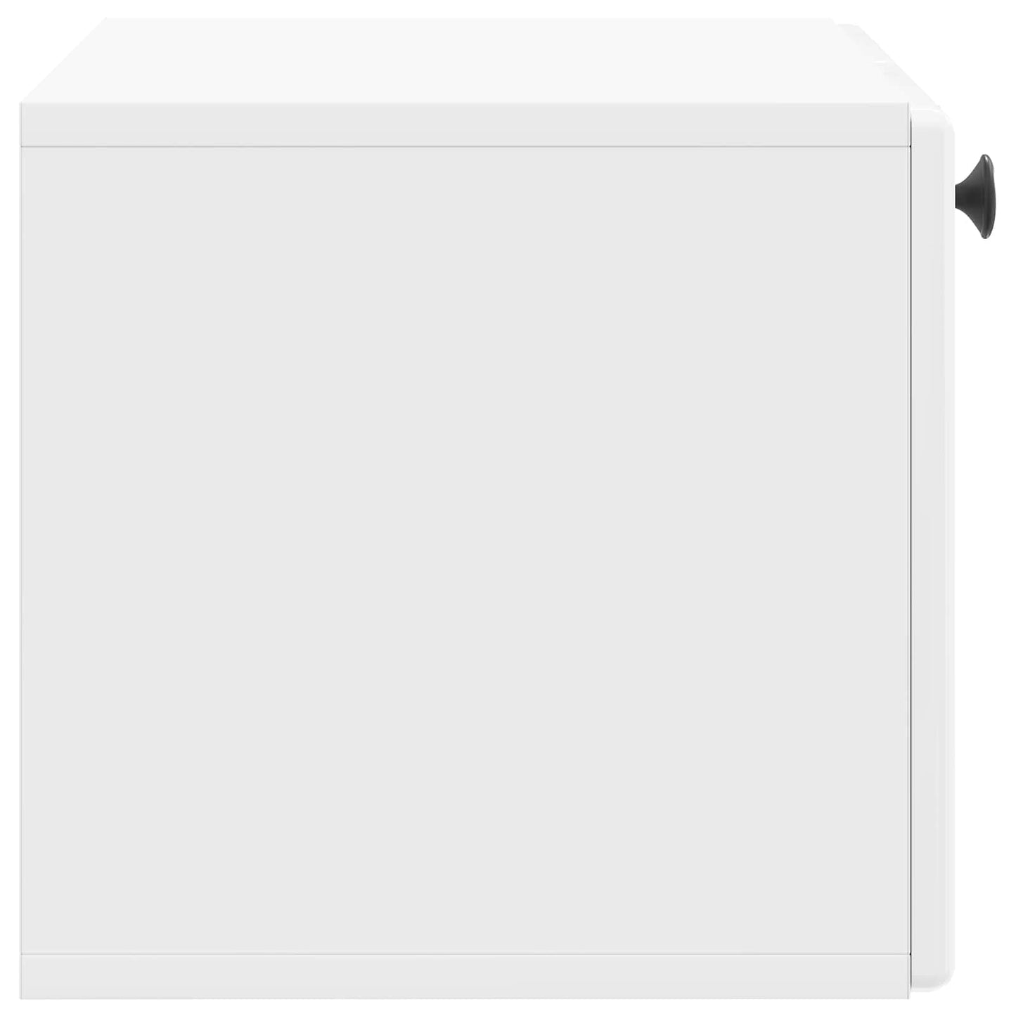 Væghængt TV-skab 59,5 x 31 x 30 cm Hvid højglans