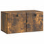 Væghængt TV-skab 59,5 x 31 x 30 cm Røget eg Konstrueret træ