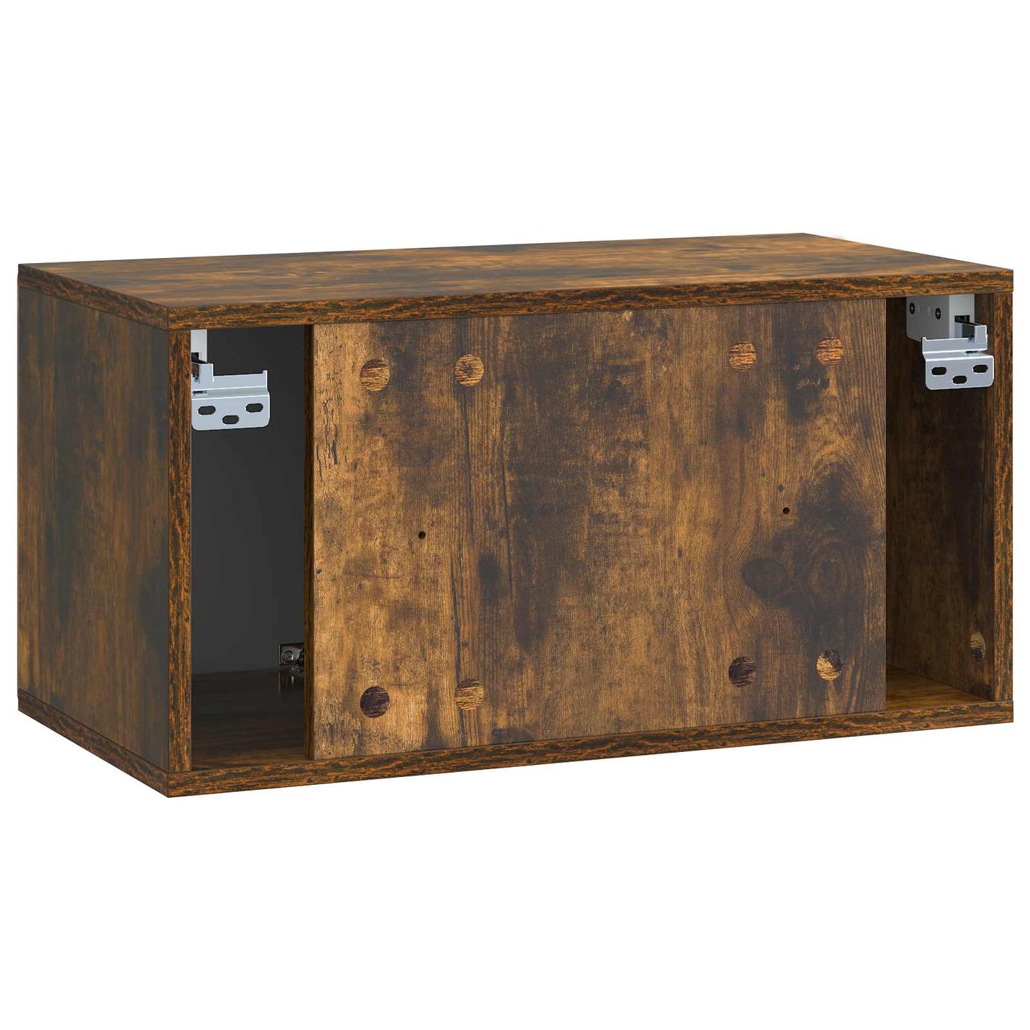 Væghængt TV-skab 59,5 x 31 x 30 cm Røget eg Konstrueret træ