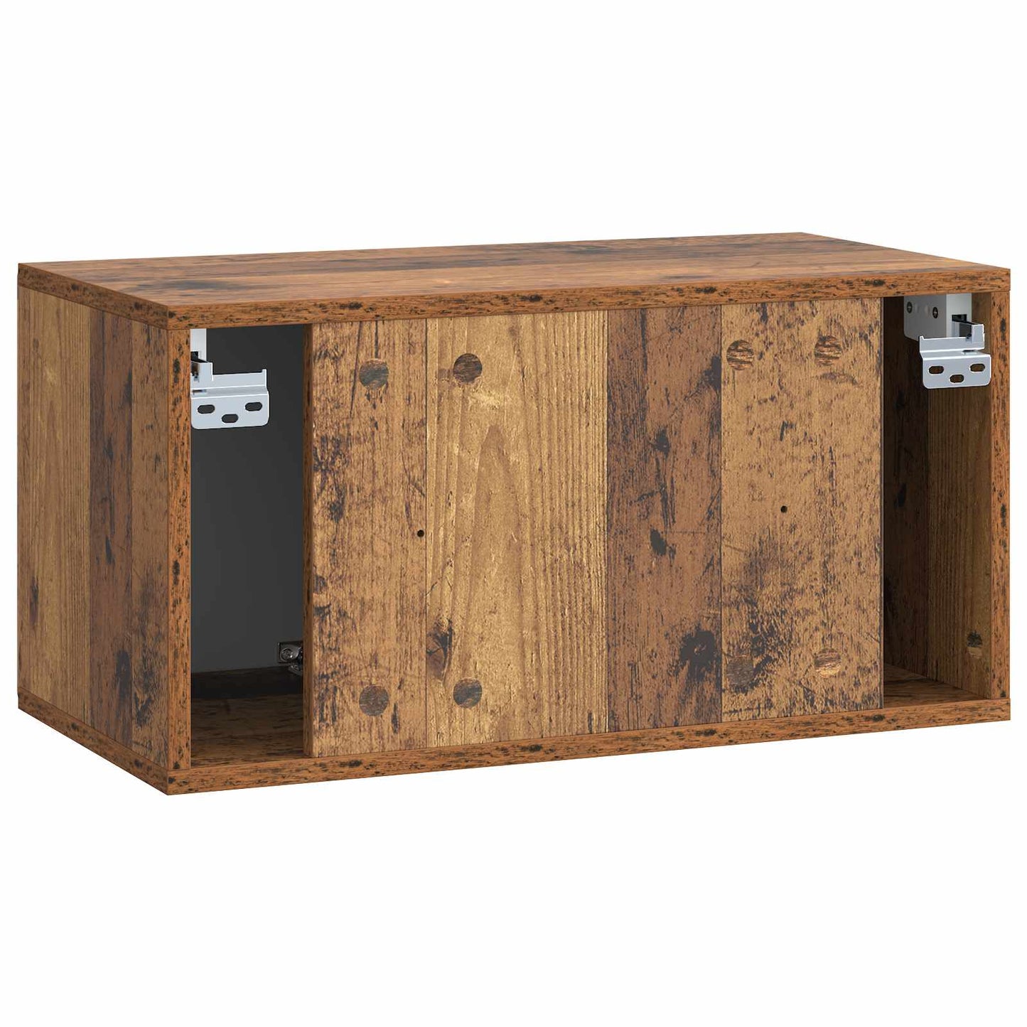 Væghængt TV-skab 59,5 x 31 x 30 cm Gammelt træ Konstrueret træ