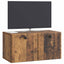 Væghængt TV-skab 59,5 x 31 x 30 cm Gammelt træ Konstrueret træ