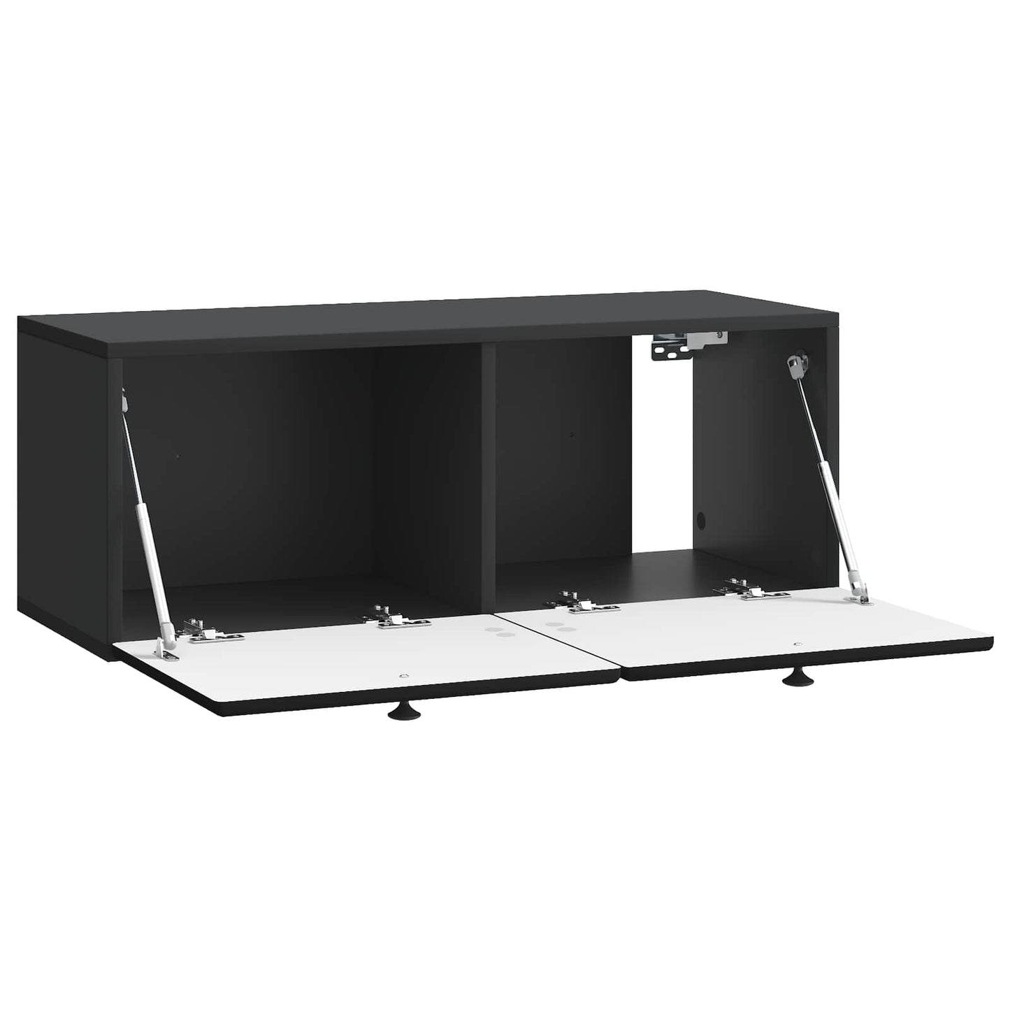 Væghængt TV-skab 78,5 x 31 x 30 cm Sort Konstrueret træ