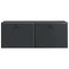 Væghængt TV-skab 78,5 x 31 x 30 cm Sort Konstrueret træ