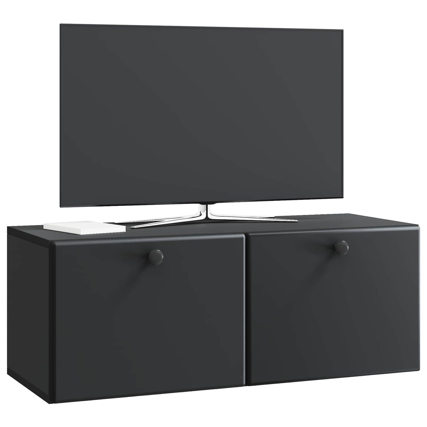 Væghængt TV-skab 78,5 x 31 x 30 cm Sort Konstrueret træ