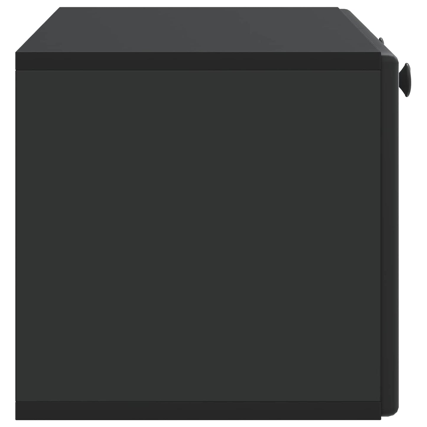 Væghængt TV-skab 78,5 x 31 x 30 cm Sort Konstrueret træ