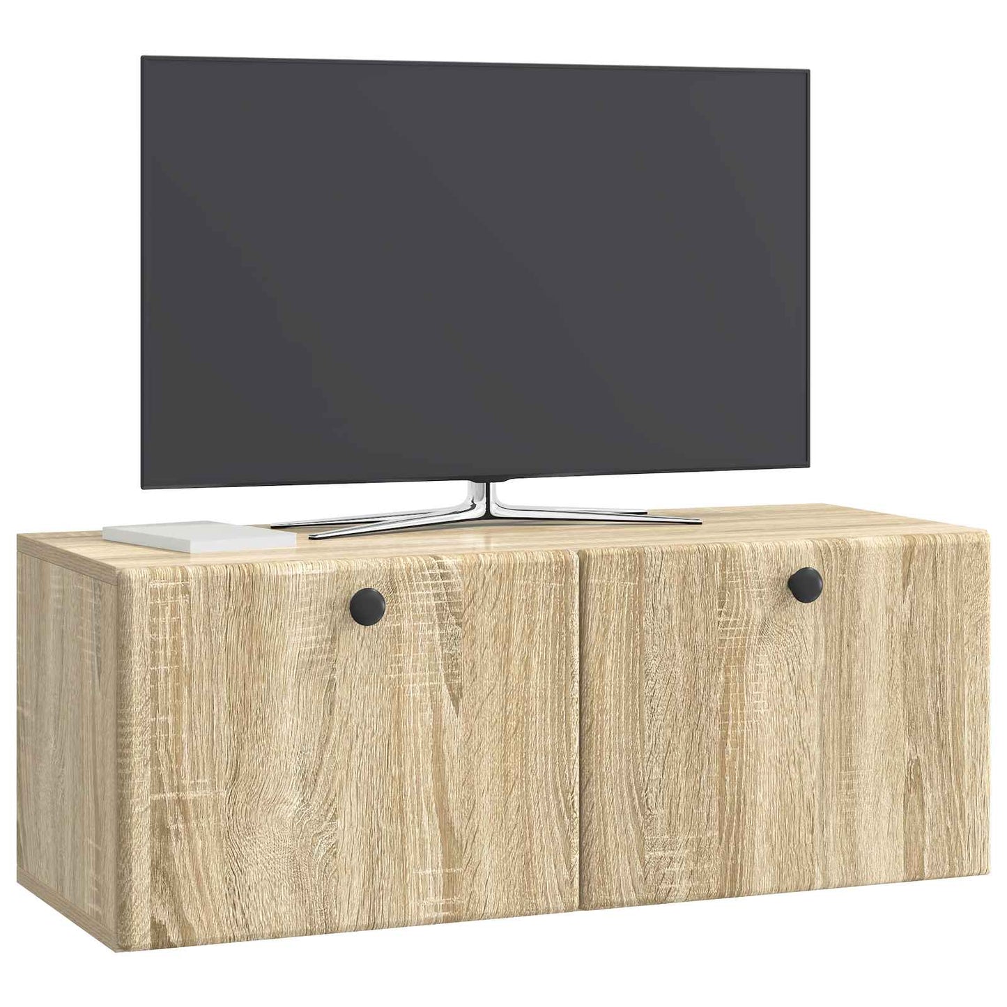 Væghængt TV-skab 78,5 x 31 x 30 cm Sonoma-eg Konstrueret træ
