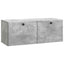 Væghængt TV-skab 78,5 x 31 x 30 cm Betongrå Konstrueret træ