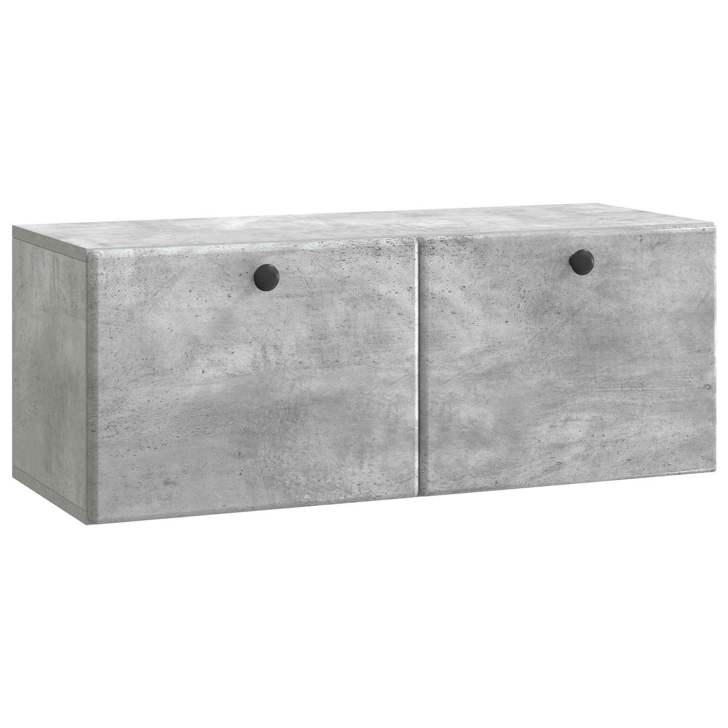 Væghængt TV-skab 78,5 x 31 x 30 cm Betongrå Konstrueret træ