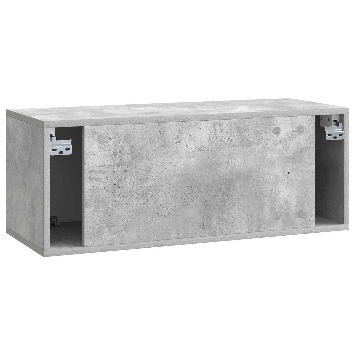 Væghængt TV-skab 78,5 x 31 x 30 cm Betongrå Konstrueret træ