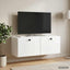 Væghængt TV-skab 78,5 x 31 x 30 cm Hvid højglans