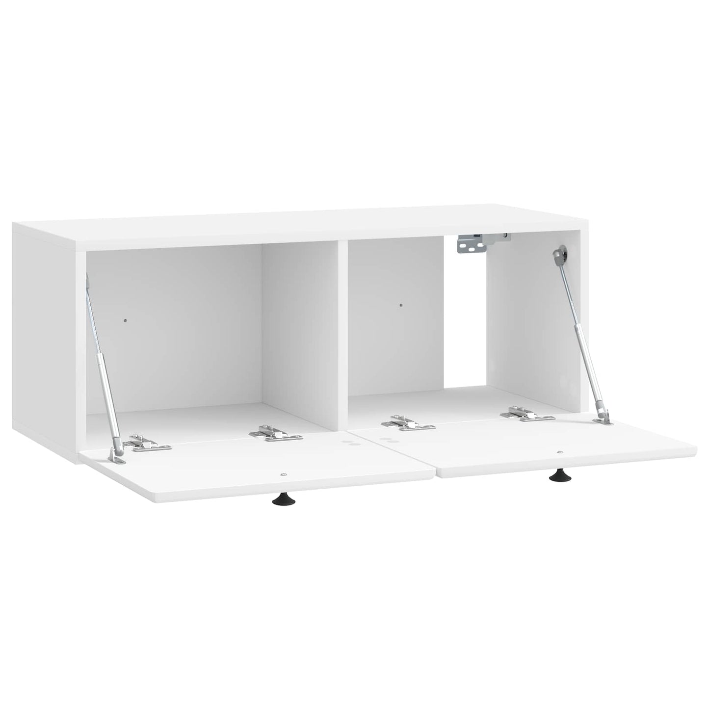 Væghængt TV-skab 78,5 x 31 x 30 cm Hvid højglans