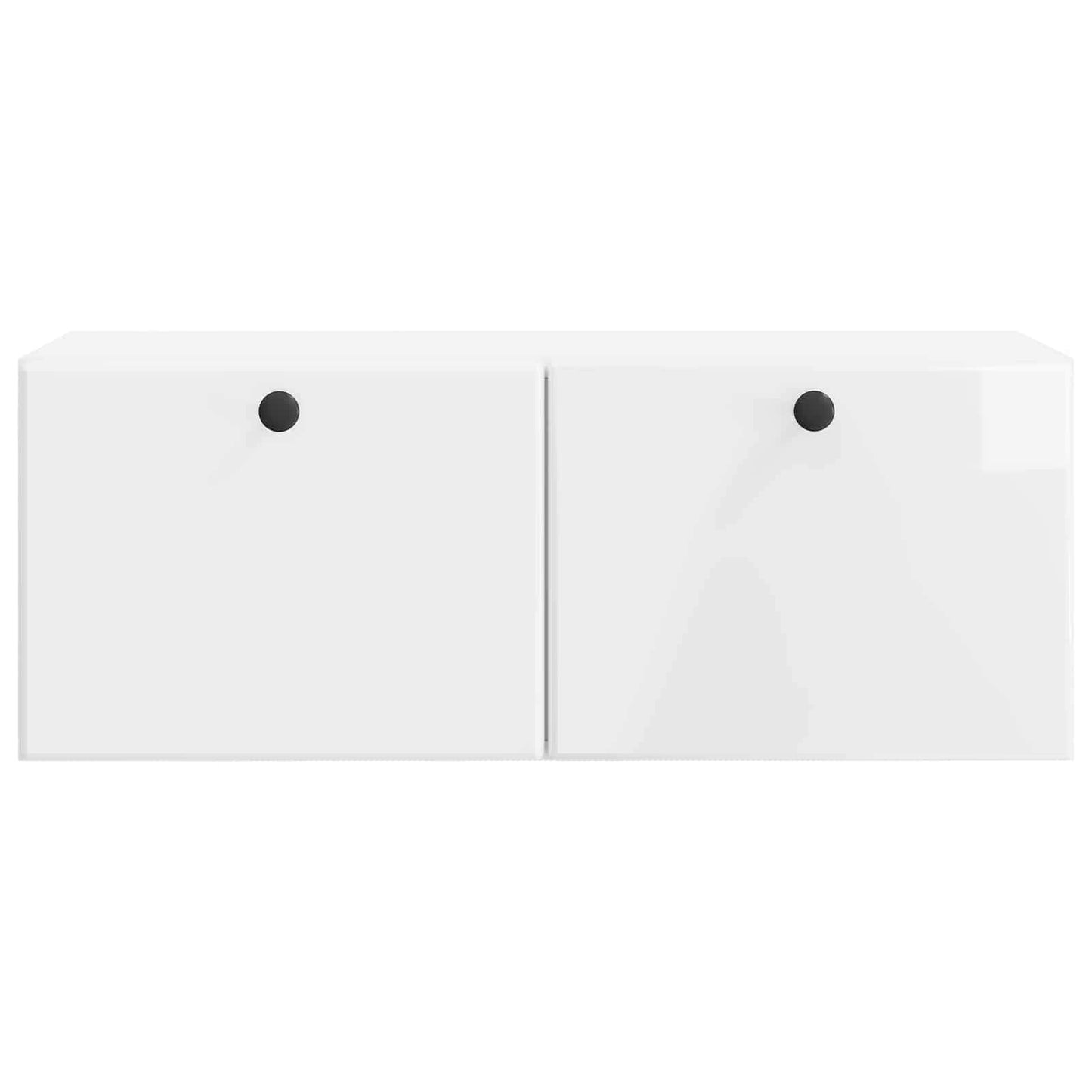 Væghængt TV-skab 78,5 x 31 x 30 cm Hvid højglans