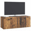 Væghængt TV-skab 78,5 x 31 x 30 cm Gammelt træ Konstrueret træ