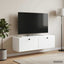 Væghængt TV-skab 98 x 31 x 30 cm Hvid Konstrueret træ