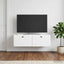 Væghængt TV-skab 98 x 31 x 30 cm Hvid Konstrueret træ
