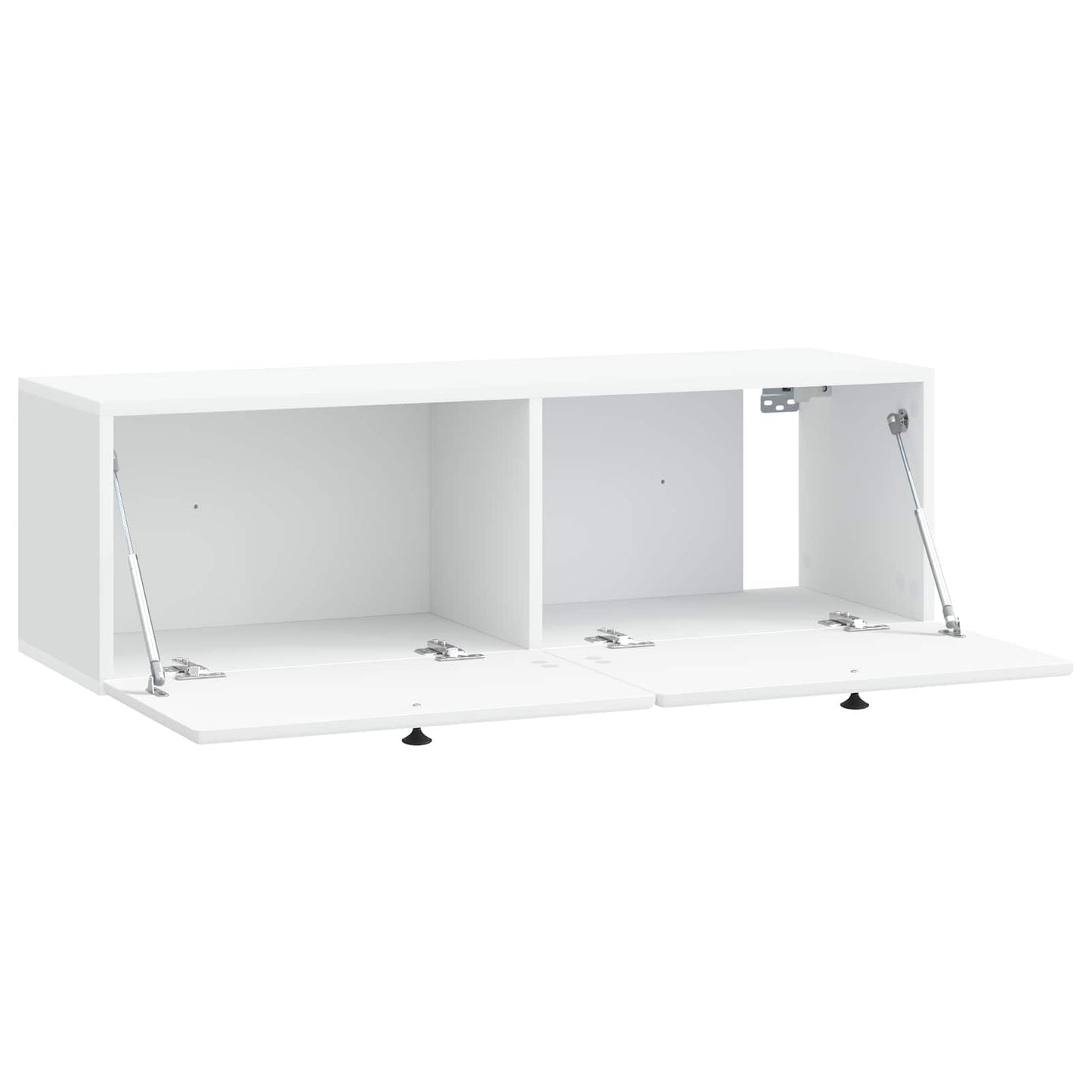 Væghængt TV-skab 98 x 31 x 30 cm Hvid Konstrueret træ