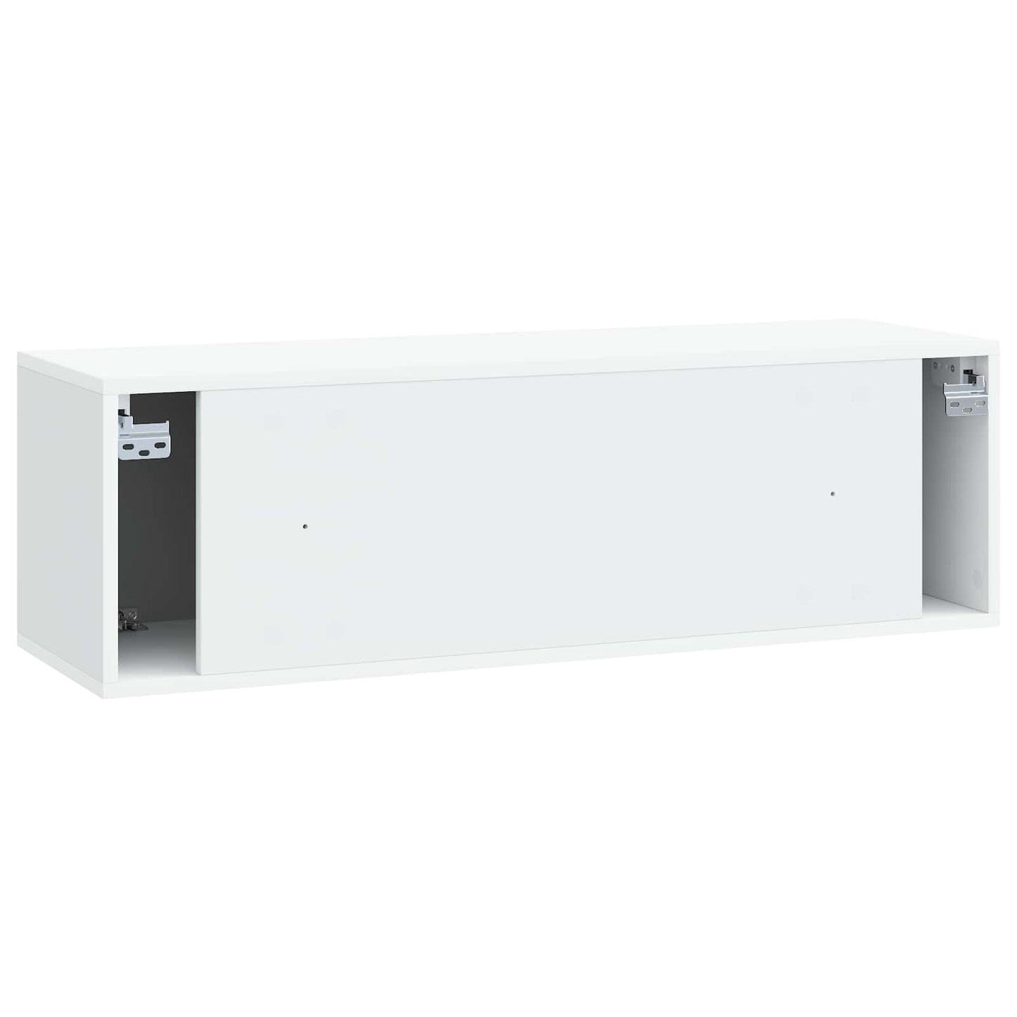 Væghængt TV-skab 98 x 31 x 30 cm Hvid Konstrueret træ