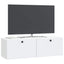 Væghængt TV-skab 98 x 31 x 30 cm Hvid Konstrueret træ
