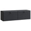 Væghængt TV-skab 98 x 31 x 30 cm Sort Konstrueret træ