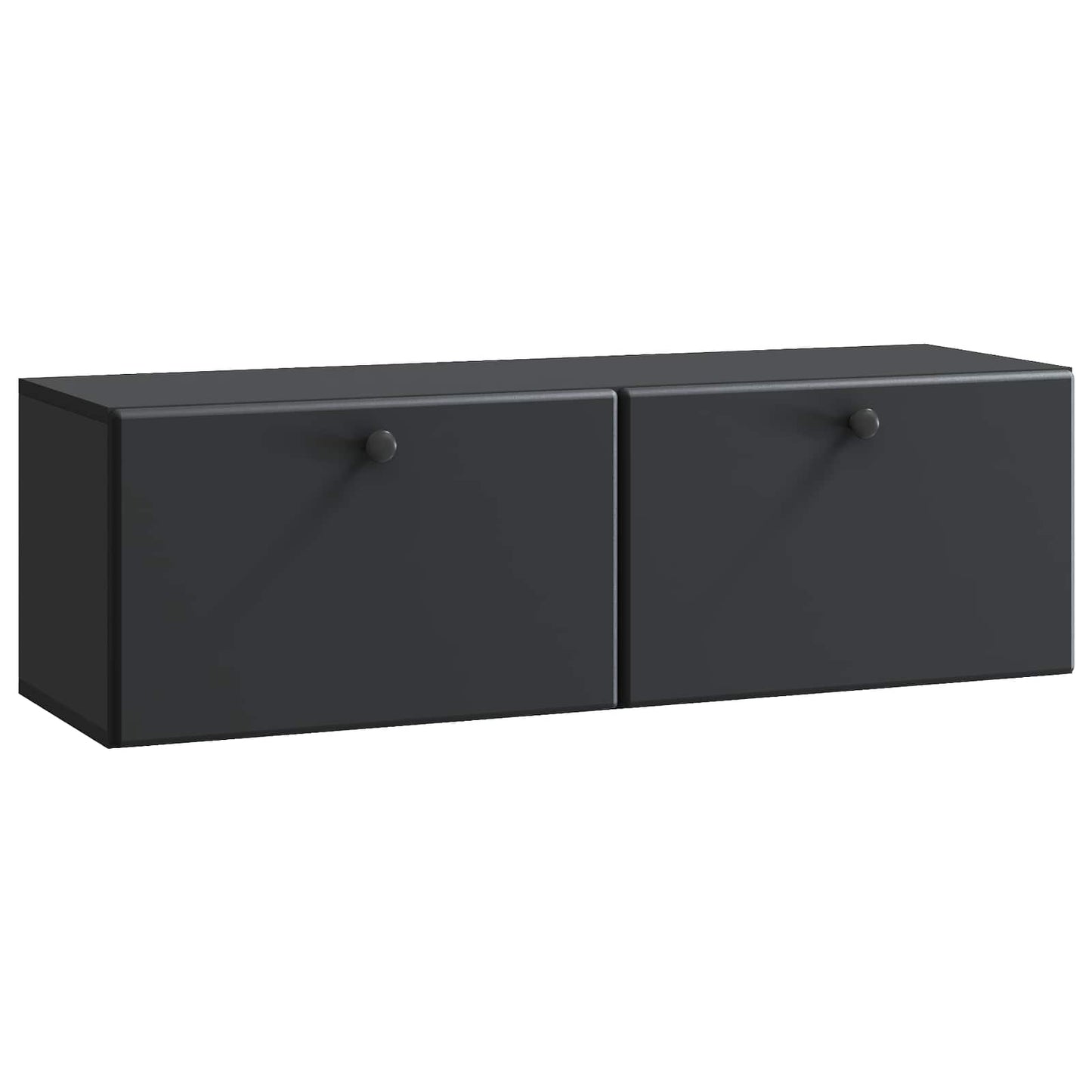 Væghængt TV-skab 98 x 31 x 30 cm Sort Konstrueret træ