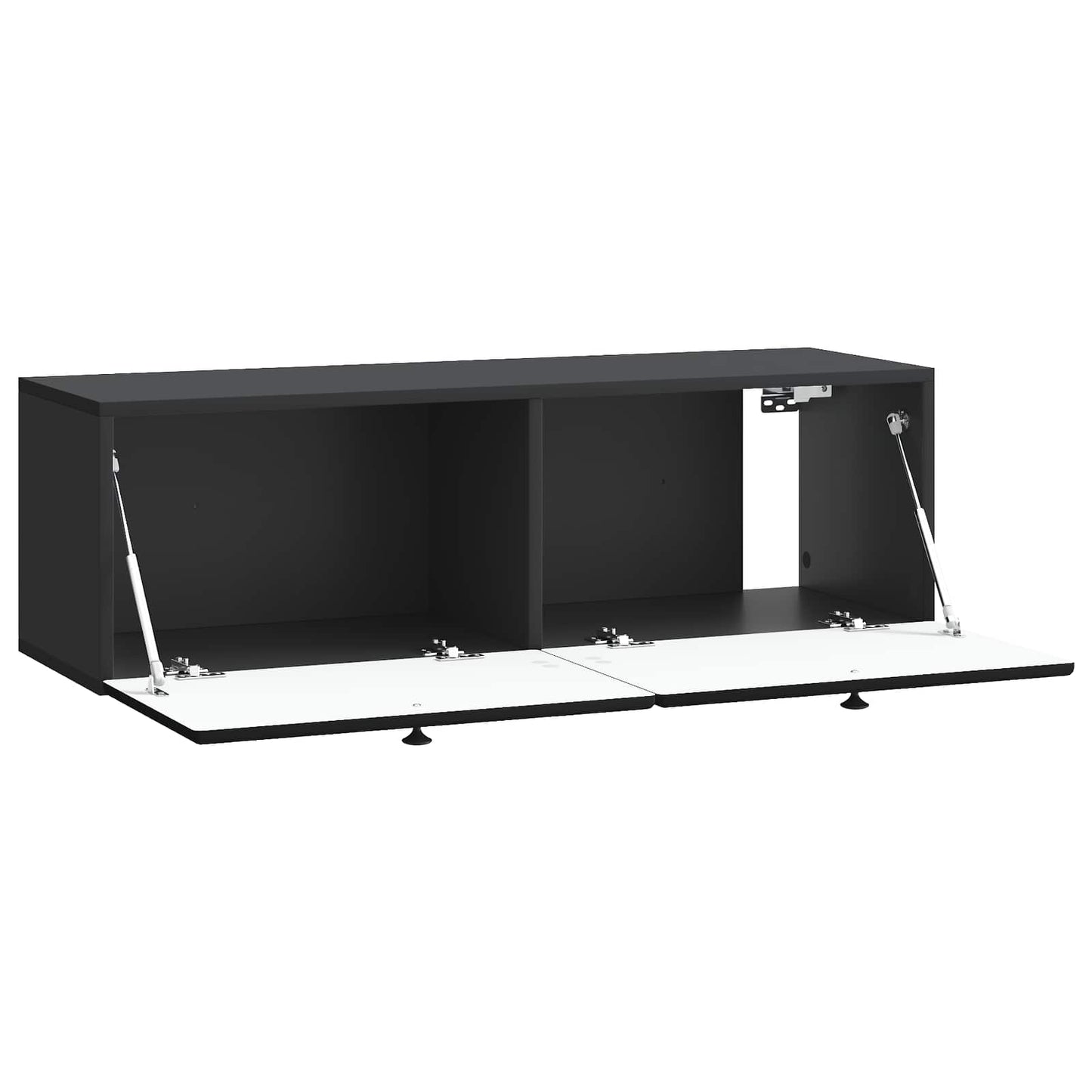 Væghængt TV-skab 98 x 31 x 30 cm Sort Konstrueret træ