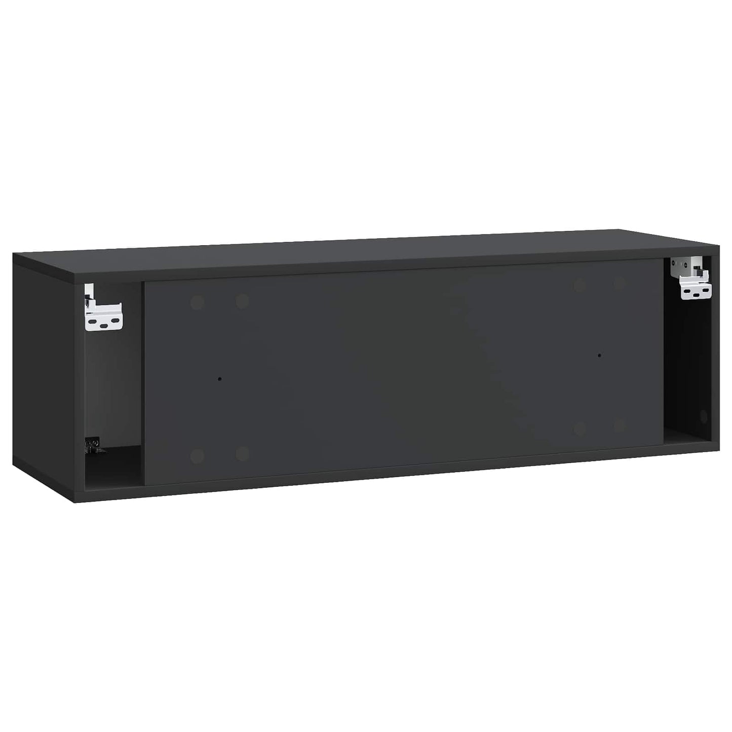 Væghængt TV-skab 98 x 31 x 30 cm Sort Konstrueret træ