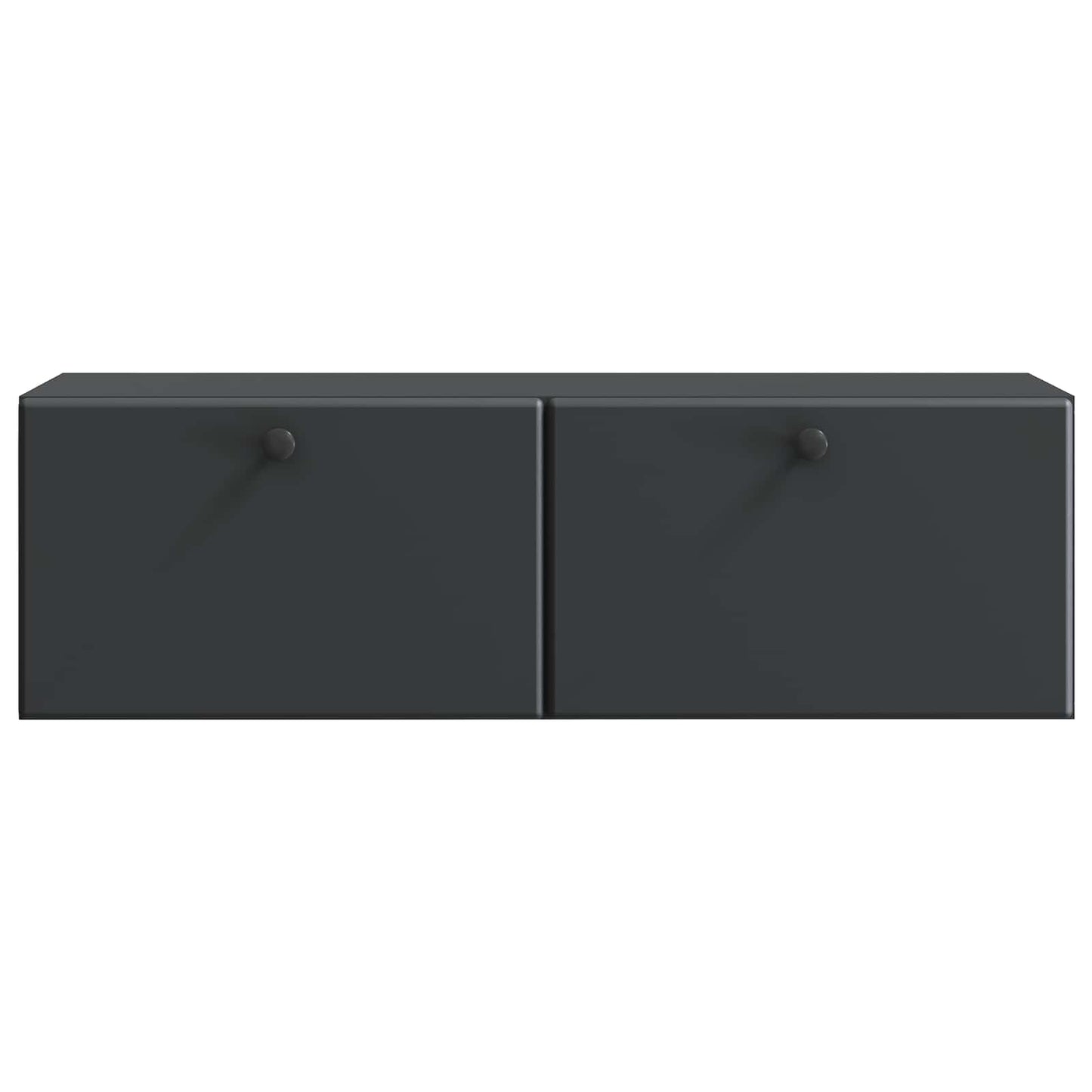 Væghængt TV-skab 98 x 31 x 30 cm Sort Konstrueret træ