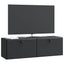 Væghængt TV-skab 98 x 31 x 30 cm Sort Konstrueret træ