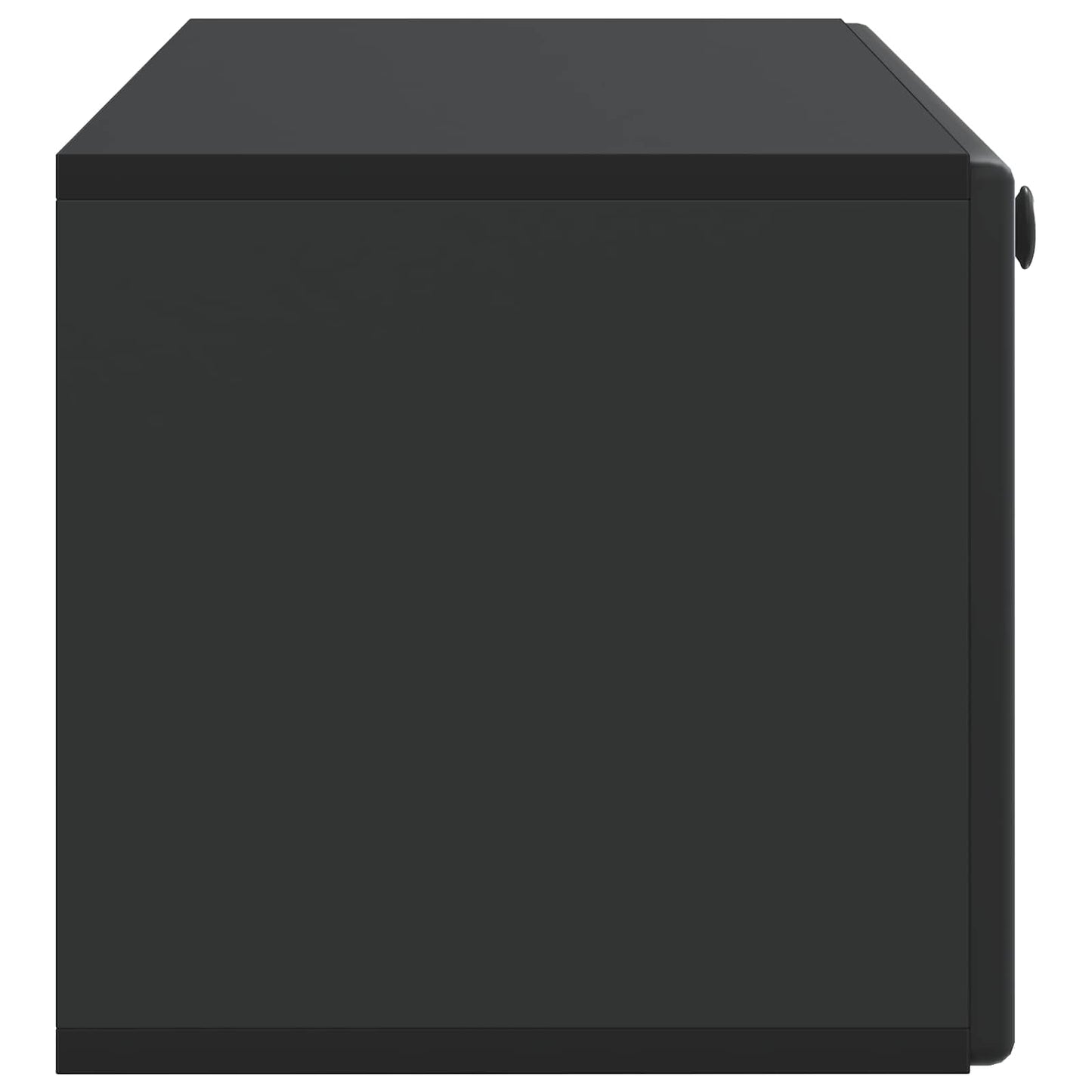 Væghængt TV-skab 98 x 31 x 30 cm Sort Konstrueret træ