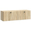 Væghængt TV-skab 98 x 31 x 30 cm Sonoma-eg Konstrueret træ