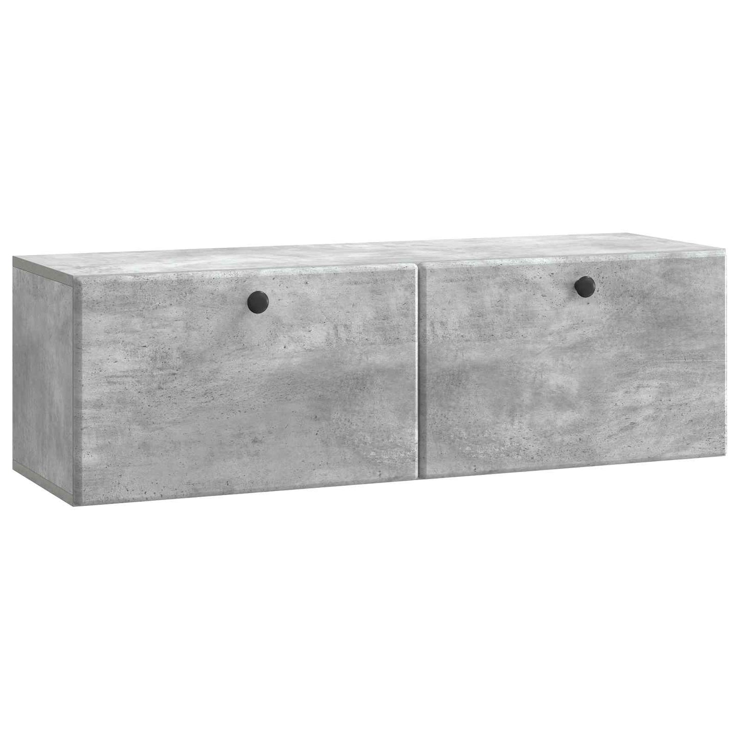 Væghængt TV-skab 98 x 31 x 30 cm Betongrå Konstrueret træ