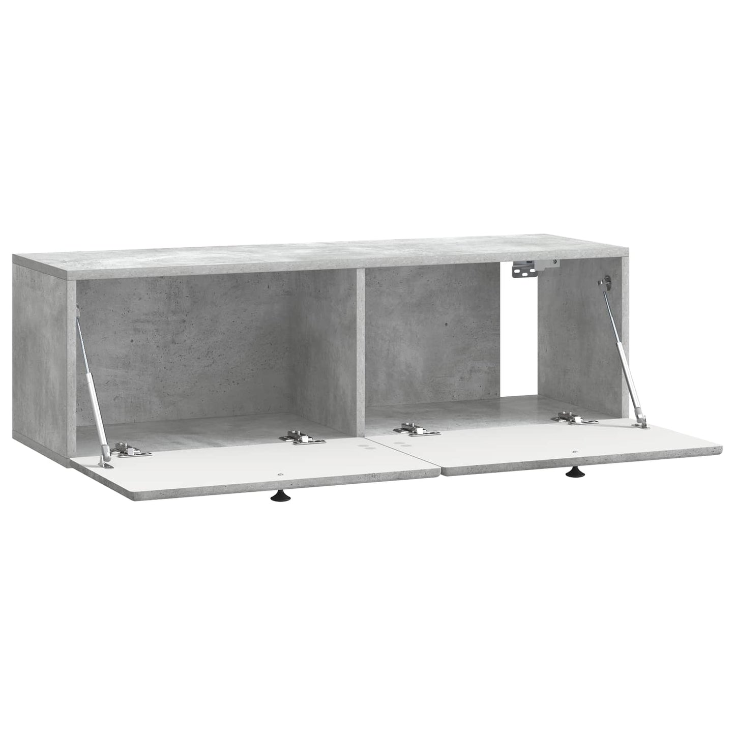 Væghængt TV-skab 98 x 31 x 30 cm Betongrå Konstrueret træ