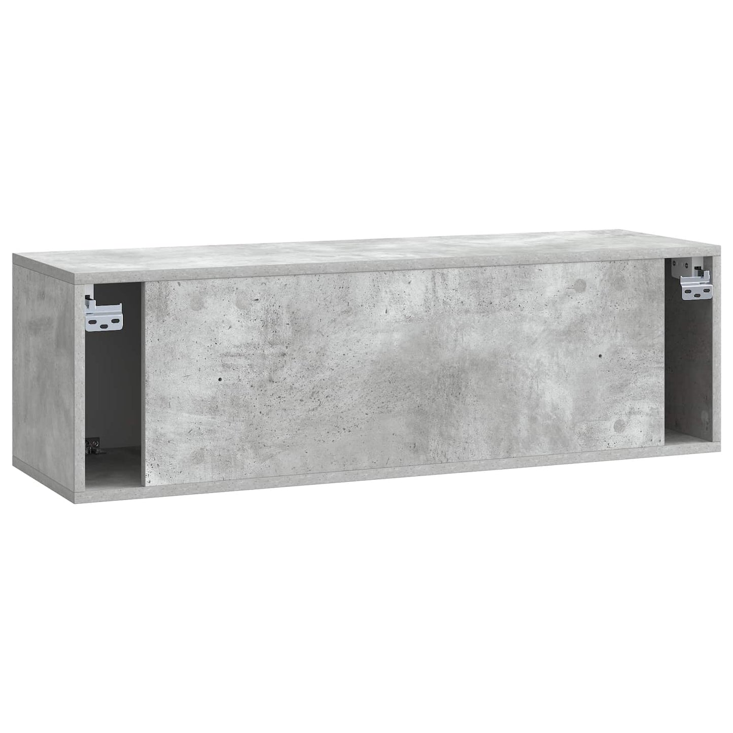 Væghængt TV-skab 98 x 31 x 30 cm Betongrå Konstrueret træ