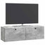 Væghængt TV-skab 98 x 31 x 30 cm Betongrå Konstrueret træ