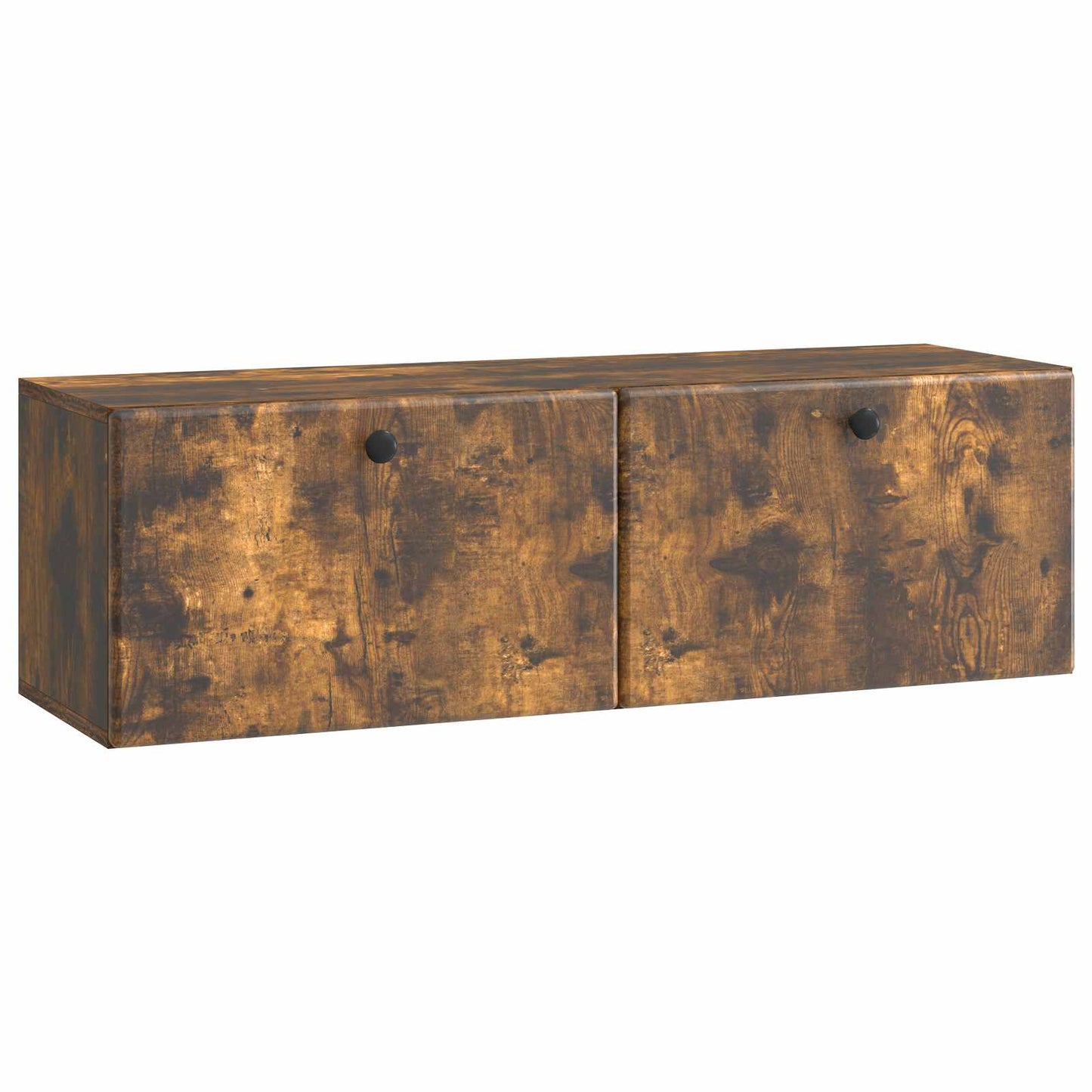 Væghængt TV-skab 98 x 31 x 30 cm Røget eg Konstrueret træ