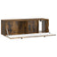 Væghængt TV-skab 98 x 31 x 30 cm Røget eg Konstrueret træ