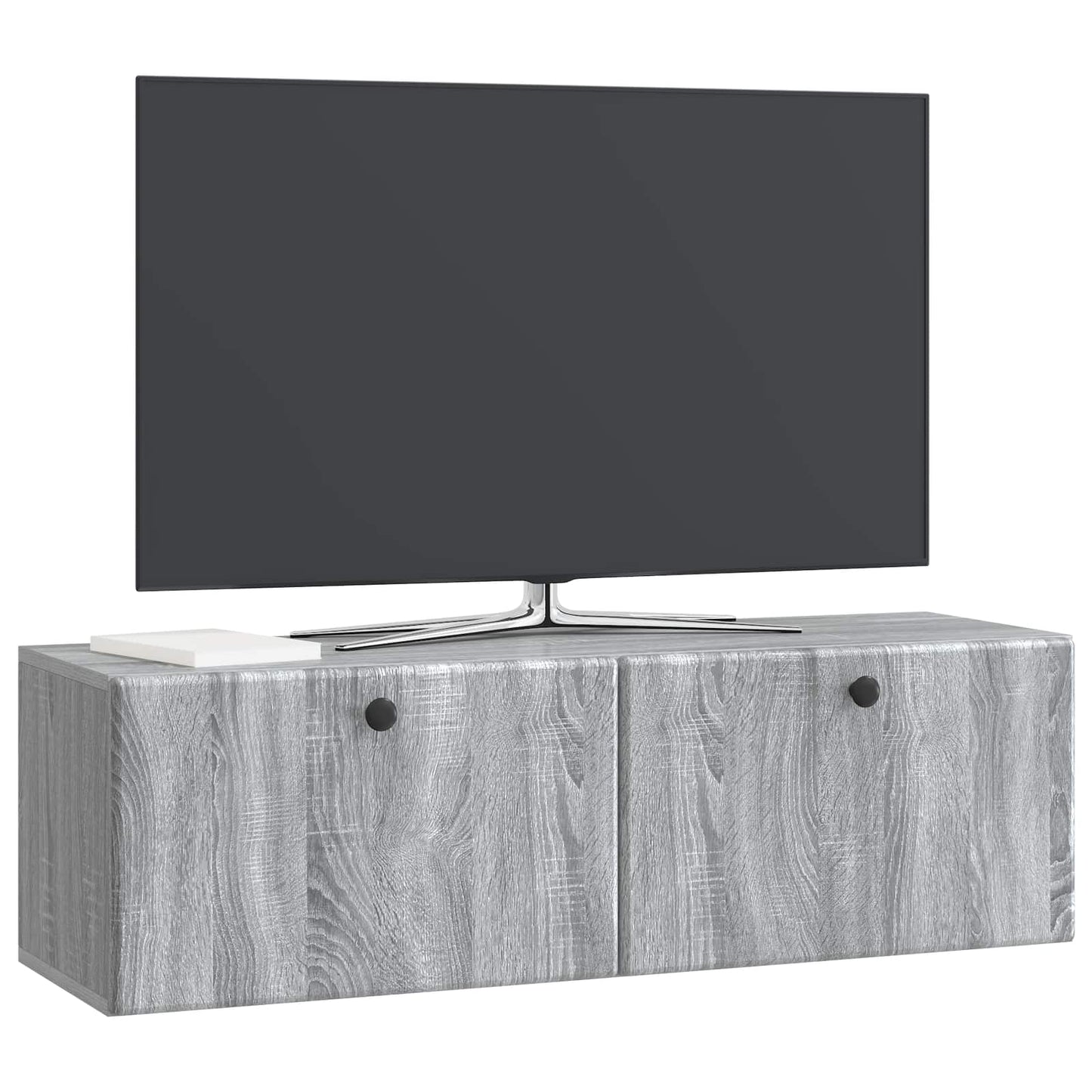 Væghængt TV-skab 98 x 31 x 30 cm Grå Sonoma Konstrueret træ