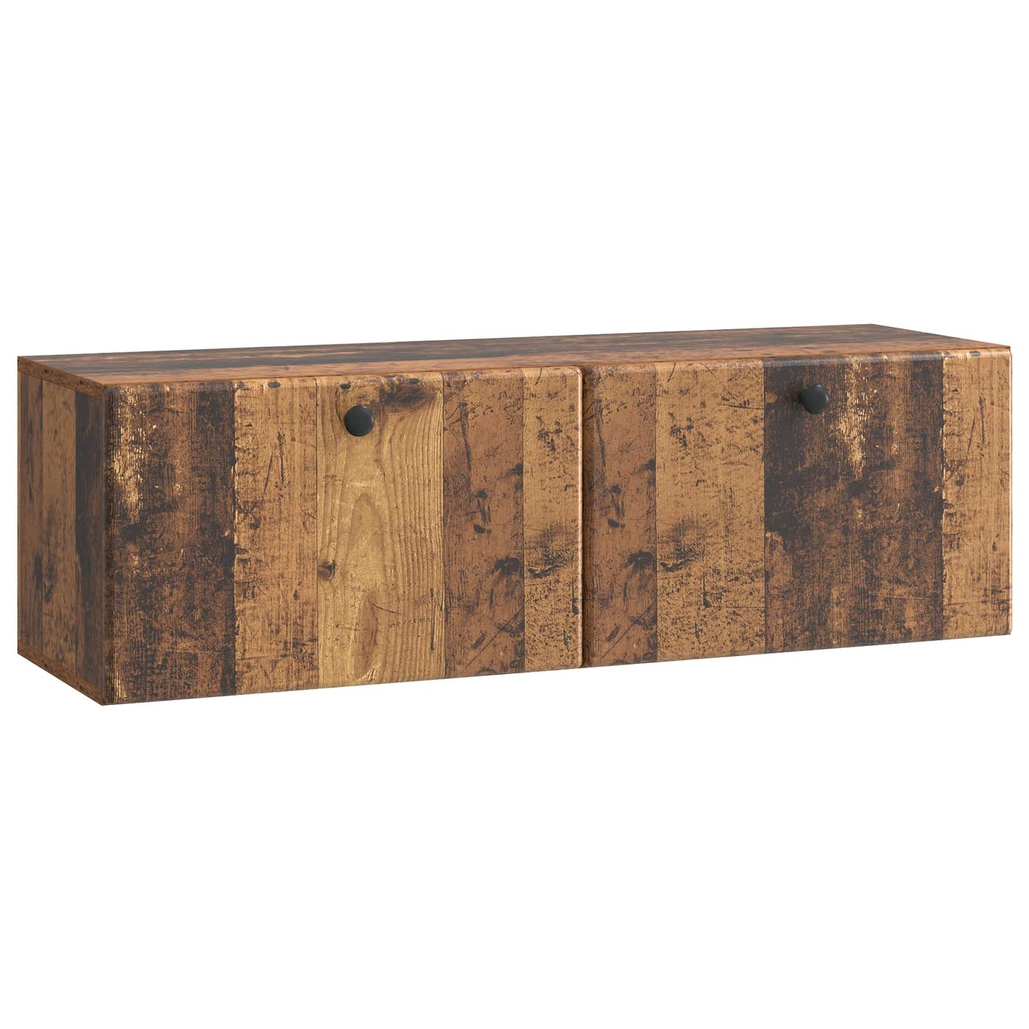 Væghængt TV-skab 98 x 31 x 30 cm Gammelt træ Konstrueret træ