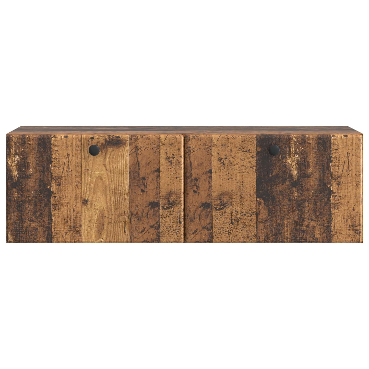 Væghængt TV-skab 98 x 31 x 30 cm Gammelt træ Konstrueret træ