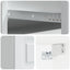 Væghængt Natbord 2 pcs Hvid 34,5 x 33 x 20 cm Konstrueret træ