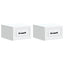 Væghængt Natbord 2 pcs Hvid 34,5 x 33 x 20 cm Konstrueret træ