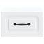 Væghængt Natbord 2 pcs Hvid 34,5 x 33 x 20 cm Konstrueret træ