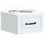 Væghængt Natbord 2 pcs Hvid 34,5 x 33 x 20 cm Konstrueret træ