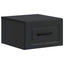 Væghængt Natbord 2 pcs Sort 34,5 x 33 x 20 cm Konstrueret træ