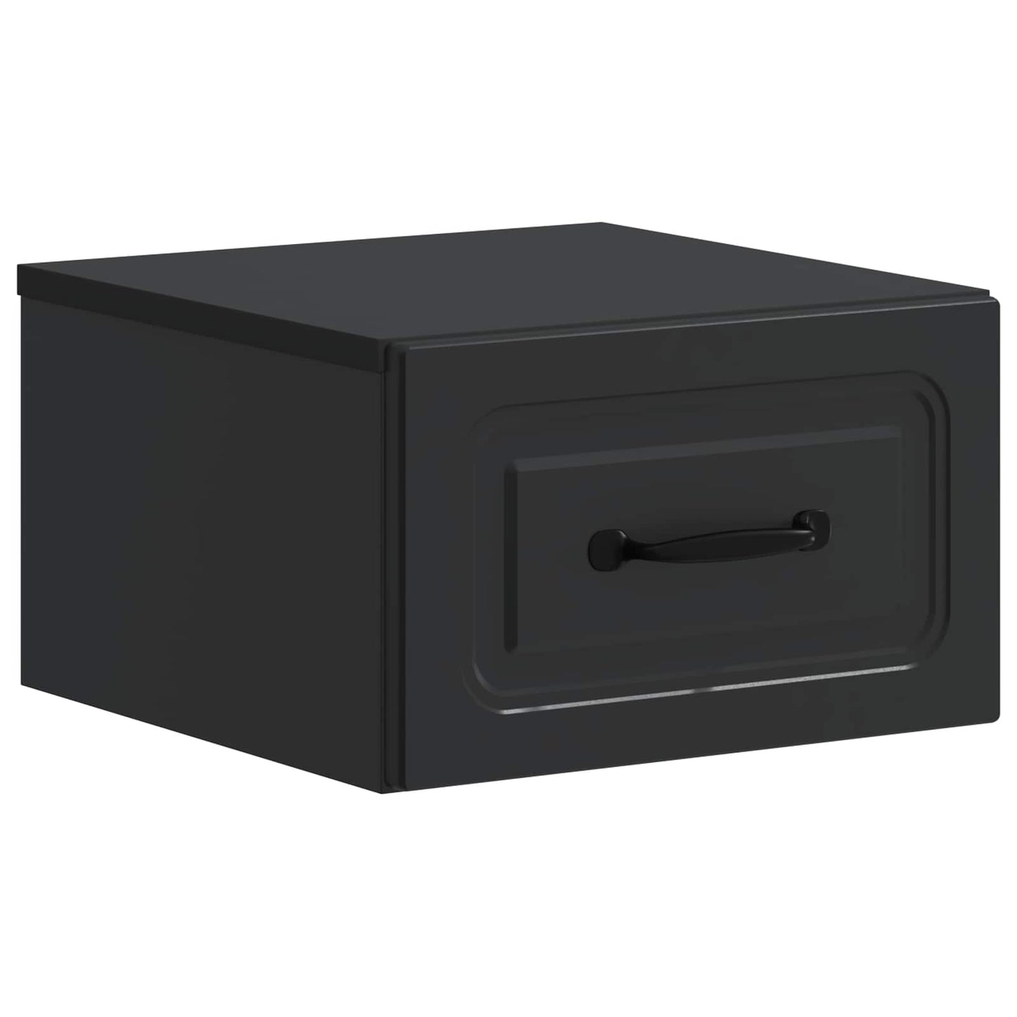 Væghængt Natbord 2 pcs Sort 34,5 x 33 x 20 cm Konstrueret træ