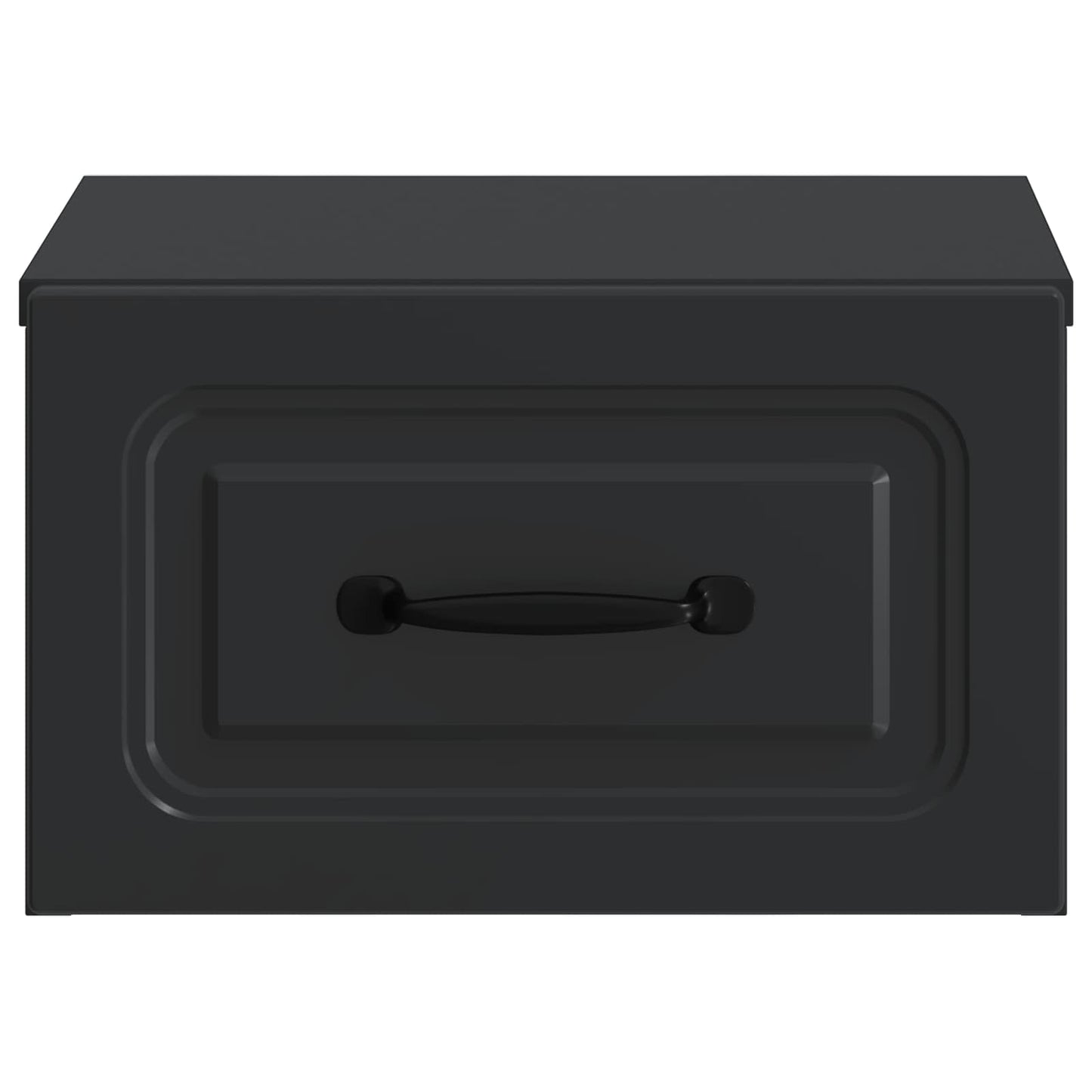 Væghængt Natbord 2 pcs Sort 34,5 x 33 x 20 cm Konstrueret træ